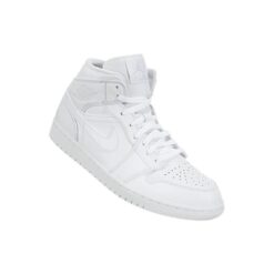 Air Jordan 1 Mid 'Triple White 2018' 554724-109