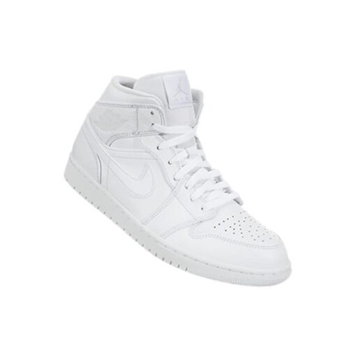 Air Jordan 1 Mid 'Triple White 2018' 554724-109
