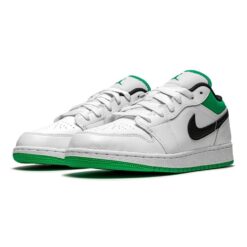 (GS) Air Jordan 1 Low 'White Lucky Green' 553560-129