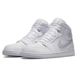 Air Jordan 1 Retro Mid 'White Platinum' 554724-108