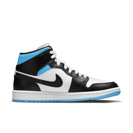(WMNS) Air Jordan 1 Mid 'University Blue Black White' BQ6472-102