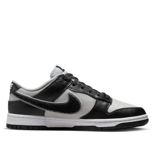 Nike Dunk Low 'Chenille Swoosh - Black Grey Fog' DQ7683-001