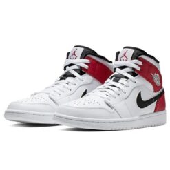 Air Jordan 1 Mid 'White Chicago' 554724-116