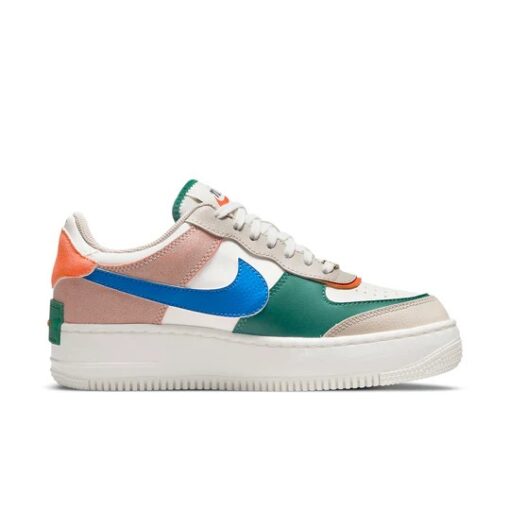 (WMNS) Nike Air Force 1 Shadow 'Sail Signal Blue Green' CI0919-109