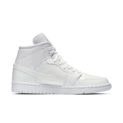 (WMNS) Air Jordan 1 Mid Patent 'Triple White' BQ6472-111