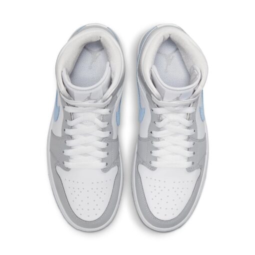 (WMNS) Air Jordan 1 Mid 'Wolf Grey Aluminum' BQ6472-105