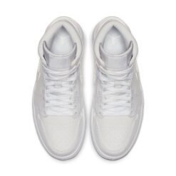 (WMNS) Air Jordan 1 Mid Patent 'Triple White' BQ6472-111