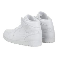 Air Jordan 1 Mid 'Triple White 2018' 554724-109