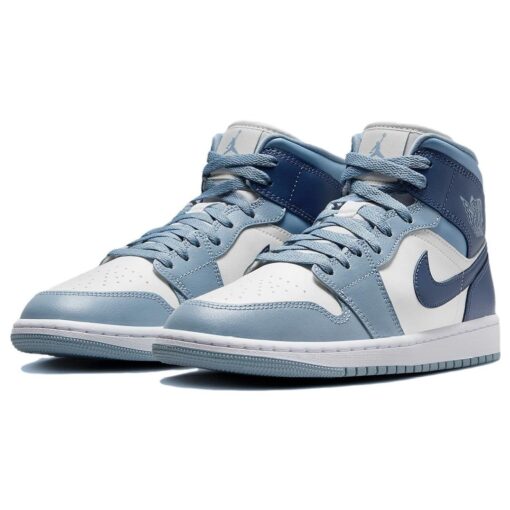 (WMNS) Air Jordan 1 Mid 'Two-Tone Blue' BQ6472-140