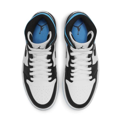 (WMNS) Air Jordan 1 Mid 'University Blue Black White' BQ6472-102