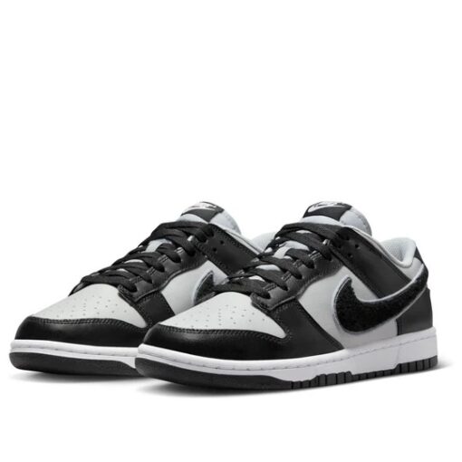 Nike Dunk Low 'Chenille Swoosh - Black Grey Fog' DQ7683-001