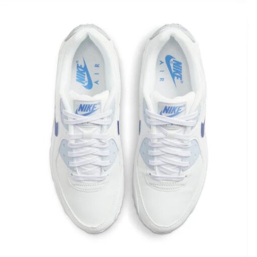 (WMNS) Nike Air Max 90 'White Metallic Blue' DX0115-100