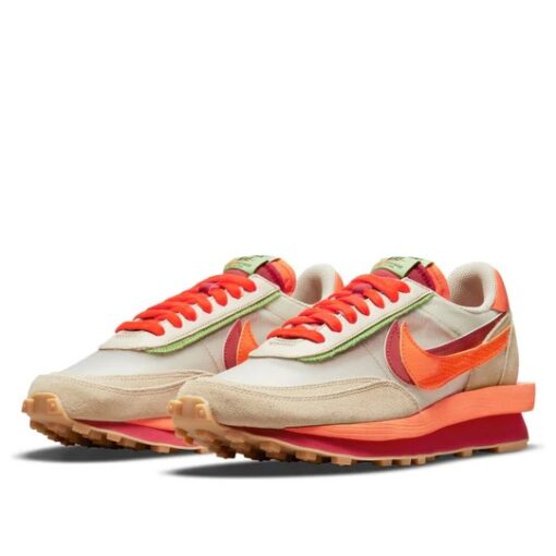 Nike x sacai x Clot LDWaffle 'Net Orange Blaze' DH1347-100