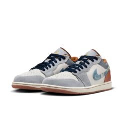 Air Jordan 1 Low SE 'Phantom Repaired Denim Swoosh' FZ5042-041