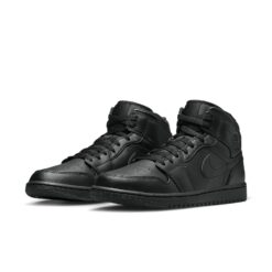 Air Jordan 1 Mid 'Triple Black' 2022 554724-093