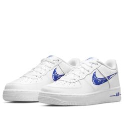 (GS) Nike Air Force 1 Low 'Doodle Swoosh - White Racer Blue' DM3177-102