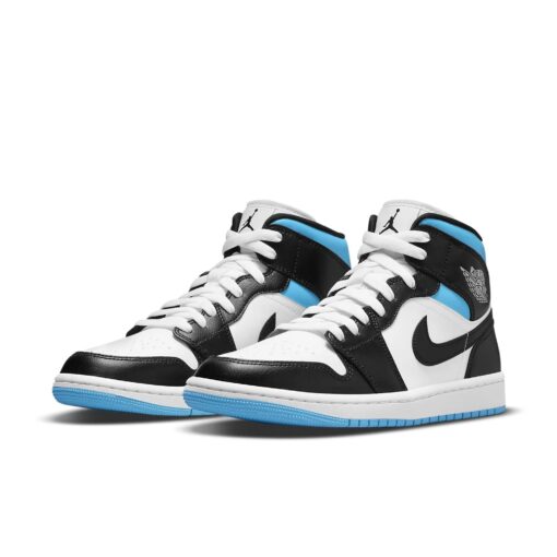 (WMNS) Air Jordan 1 Mid 'University Blue Black White' BQ6472-102