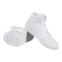 Air Jordan 1 Mid 'Triple White 2018' 554724-109