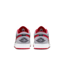 Air Jordan 1 Low 'Black Light Smoke Grey Gym Red' 553558-060