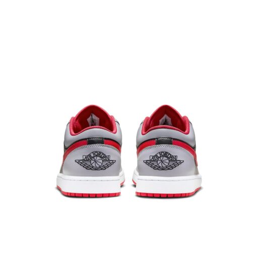 Air Jordan 1 Low 'Black Light Smoke Grey Gym Red' 553558-060