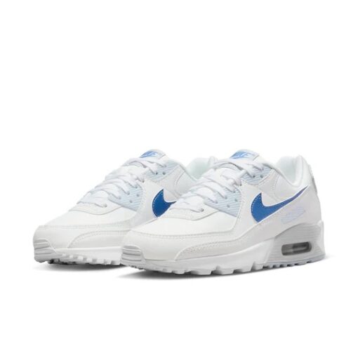 (WMNS) Nike Air Max 90 'White Metallic Blue' DX0115-100