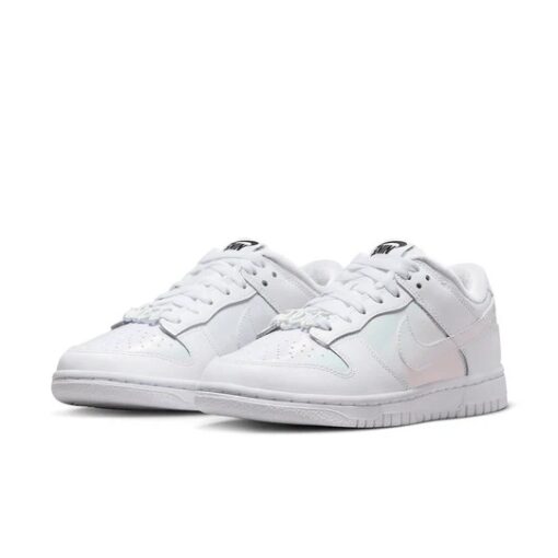 (WMNS) Nike Dunk Low 'Just Do It - White Iridescent' FD8683-100