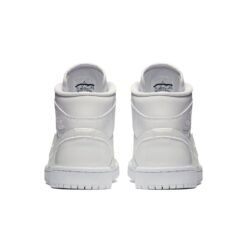 (WMNS) Air Jordan 1 Mid Patent 'Triple White' BQ6472-111
