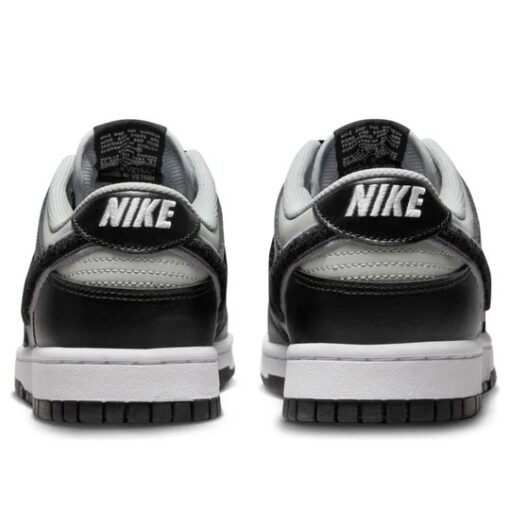 Nike Dunk Low 'Chenille Swoosh - Black Grey Fog' DQ7683-001