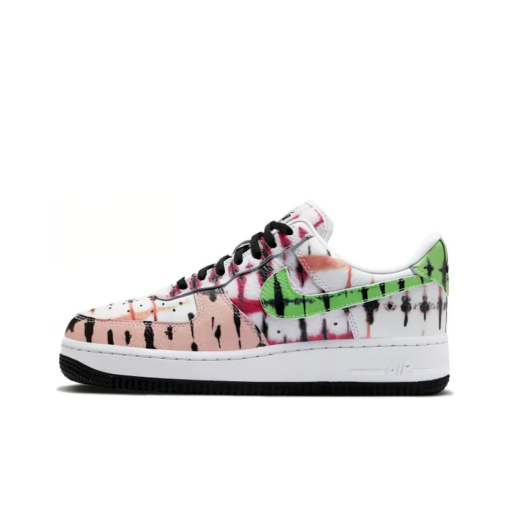 Air Force 1 Low Black Tie-Dye Sneakers - CW1267-101