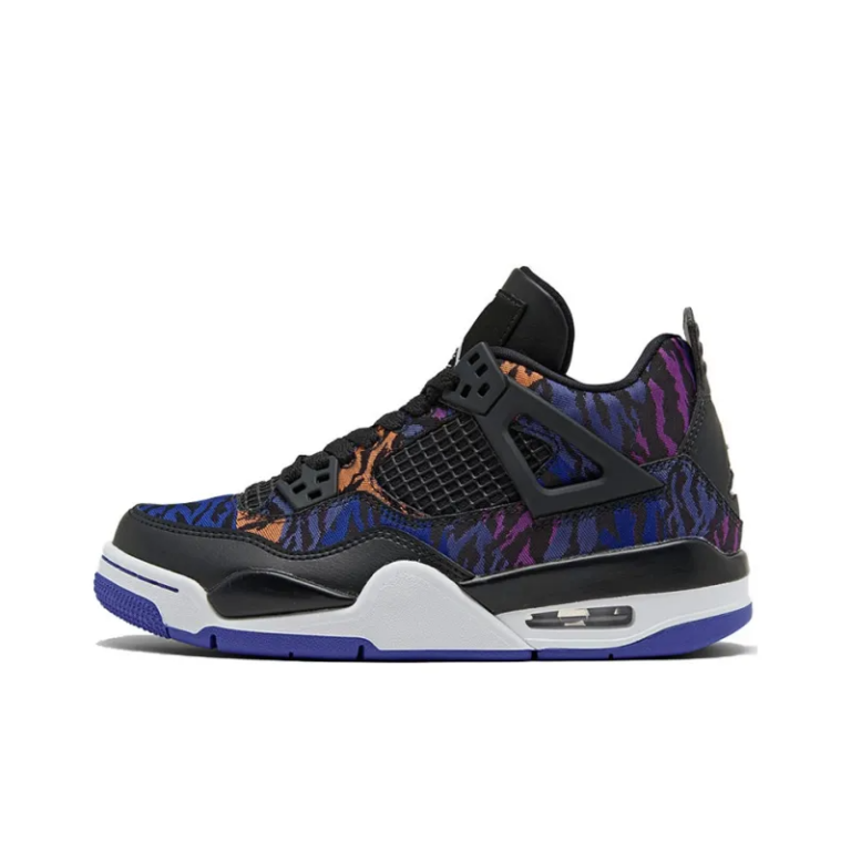 Air Jordan 4 Retro Black Rush Violet GS - BQ9043-005