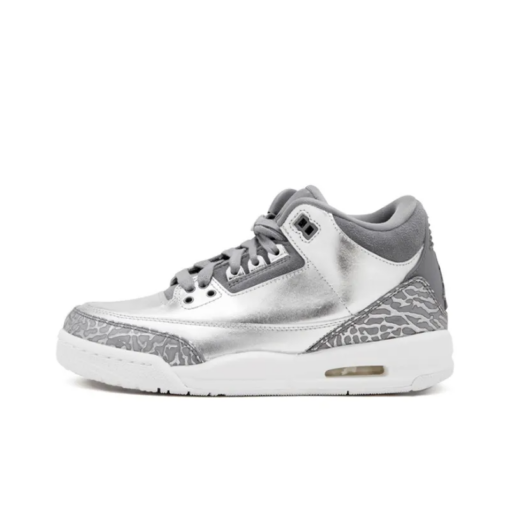 Air Jordan 3 Retro Premium Heiress Metallic Silver GS - AA1243-020