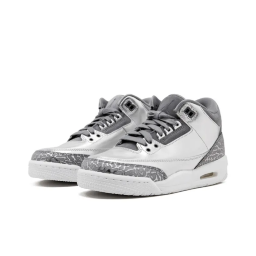 Air Jordan 3 Retro Premium Heiress Metallic Silver GS - AA1243-020