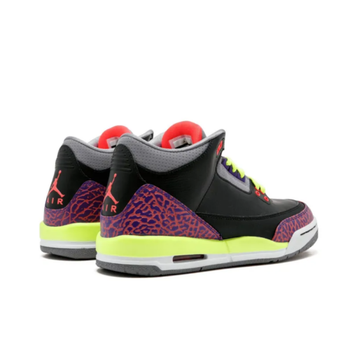 Air Jordan 3 Retro Black Atomic Red Volt GS - 441140-039