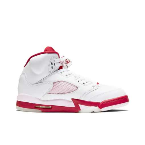 Air Jordan 5 Retro White Pink Red GS - 440892-106