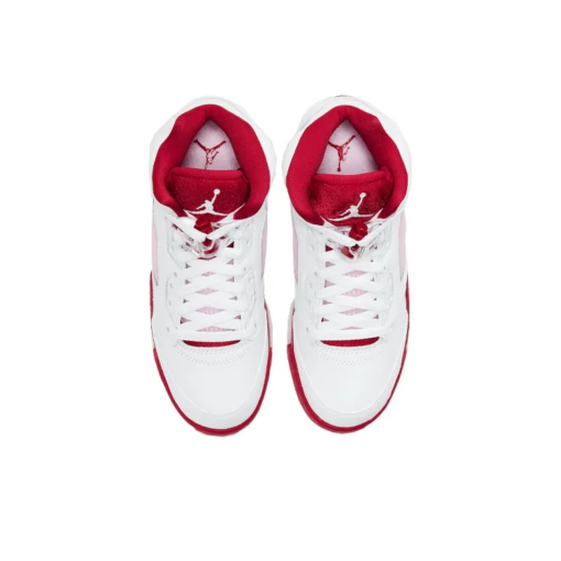 Air Jordan 5 Retro White Pink Red GS - 440892-106