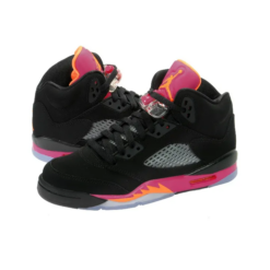 Air Jordan 5 Retro Black Pink Gs - 440892-067