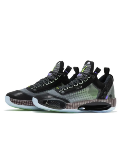 Air Jordan XXXIV Low Black Vapor Green Bleached Coral - CZ7750-003