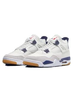 Air Jordan 4 Vintage Basketball Shoes Men Low-top WhiteBlue - DR5415-100