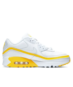 X Undefeated Air Max 90 'WhiteOptic Yellow' Sneakers - CJ7197-101