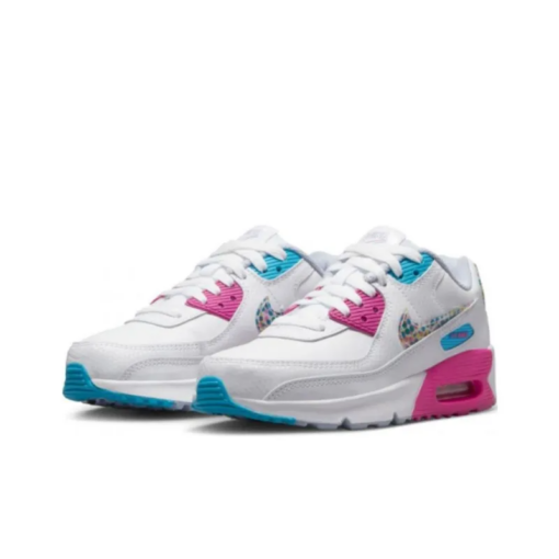 Air Max 90 Leather Se Gs 'bright Colors!' - Dv1843-100