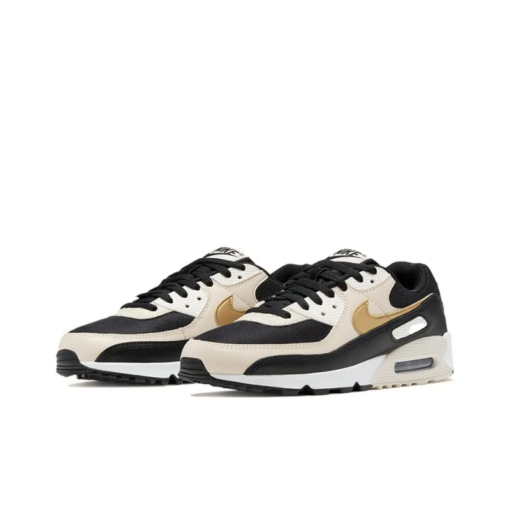 Air Max 90 Black Metallic Gold Summit White - Db9578-001