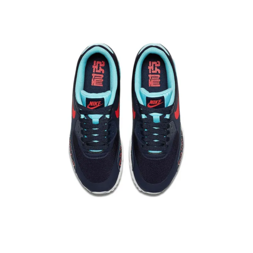 Air Max 90 Running Shoes Women's Low-Top Black Red Blue - AO2097-400