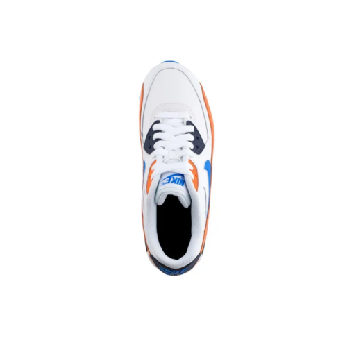 Air Max 90 White Photo Blue Total Orange - AJ1285-104