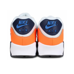 Air Max 90 White Photo Blue Total Orange - AJ1285-104