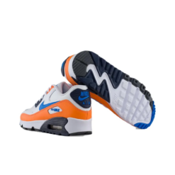 Air Max 90 White Photo Blue Total Orange - AJ1285-104