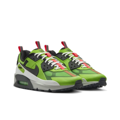 Air Max 90 Running Shoes Unisex Low-Top Green White BlackRed - FB2877-300