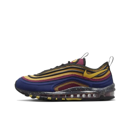 Air Max 97 Lifestyle Shoes Men Low-top Blueyellow - Dq3976-003