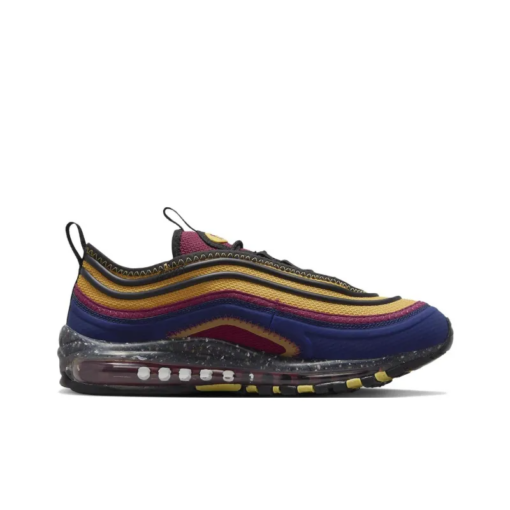 Air Max 97 Lifestyle Shoes Men Low-top Blueyellow - Dq3976-003