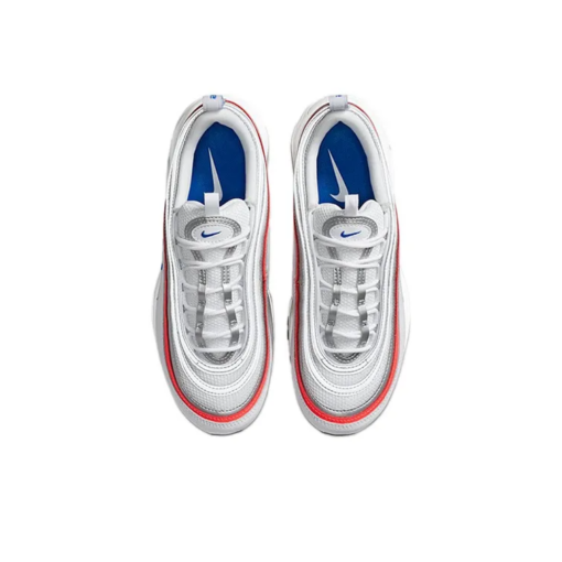 Air Max 97 Metallic Silver Flash Crimson Racer Blue - Cz6087-101