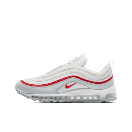 Air Max 97 White Pure Platinum University Red - Ar5531-002